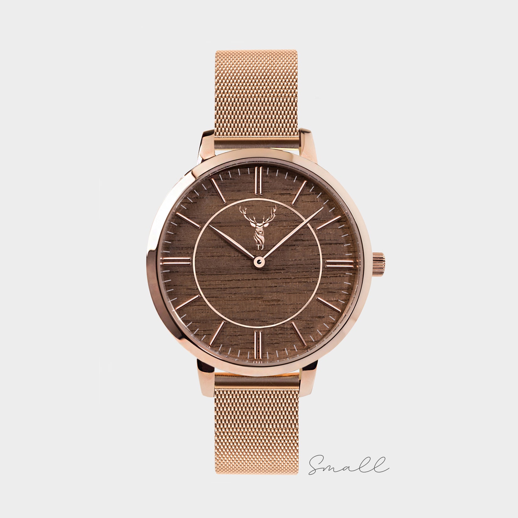 *"Rosé Walnuss" Mesh - roségold*